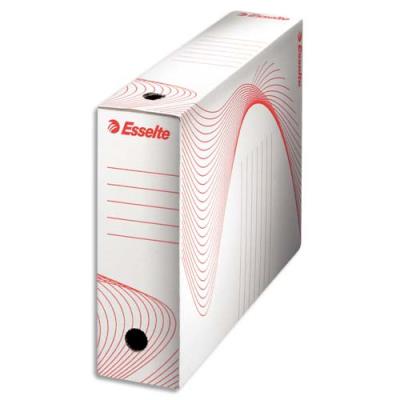 Bo&icirc;te &agrave; archives Esselte - dos de 10 cm - en carton ondul&eacute; kraft blanc