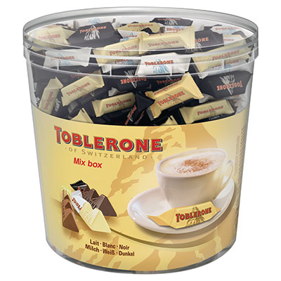 Mini toblerone 6 g - bo&icirc;te de 113 - toblerone