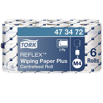 Lot 6 Papier Essu Tork Reflex Blanc - TORK