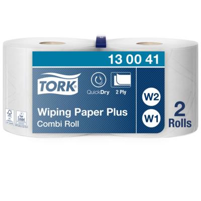 Lot de 2 papiers d'essuyage - TORK - 750 feuilles - Blanc