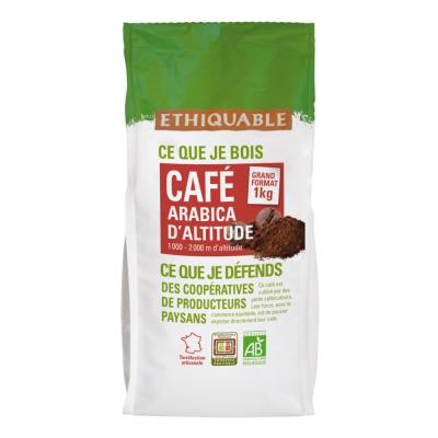 Caf&eacute; moulu Honduras arabica bio Ethiquable - sachet de 1 kg