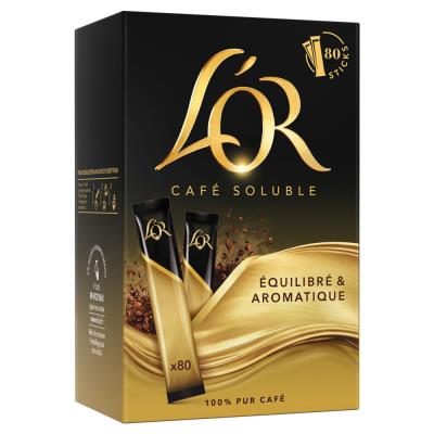 L'or Sticks de caf&eacute; soluble L'Or Classique - Bo&icirc;te distributrice de 80