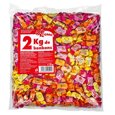 Bonbons tendres Krema REGAL'AD - assortiment de parfums fruit&eacute;s
