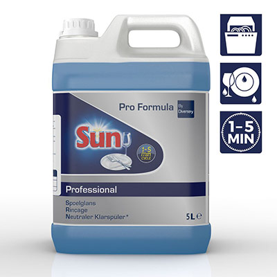 D&eacute;tergent liquide de rin&ccedil;age Sun pour lave-vaisselle - bidon de 5L