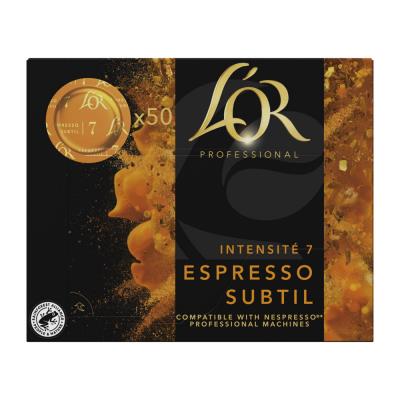Capsule Nespresso Pro Compatible L'Or Espresso Subtil - 50 capsules