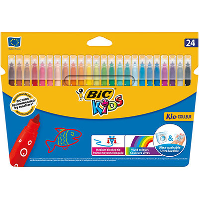 Feutres Bic Kids - Kid Couleur - 24 feutres - Bic - couleur variant