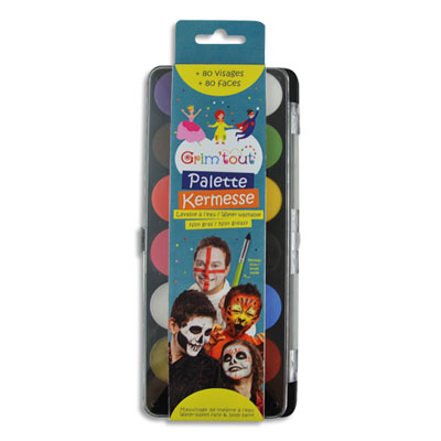 Maquillage - Palette - 12 couleurs : Kermesse