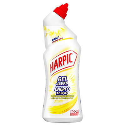 Harpic - Gel wc javel triple action, citron-pamplemousse - 750 ml