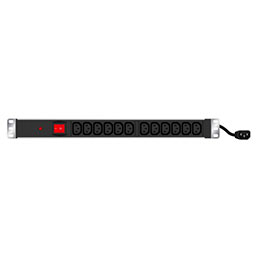 Multiprise 19 12 prises C13 / cordon C14 avec interrupteur+ protection