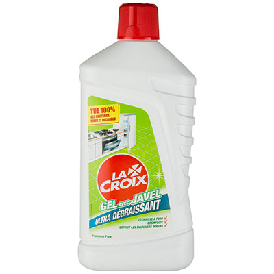 Nettoyant m&eacute;nager gel ultra d&eacute;graissant fra&icirc;cheur pure, Lacroix (1 L)