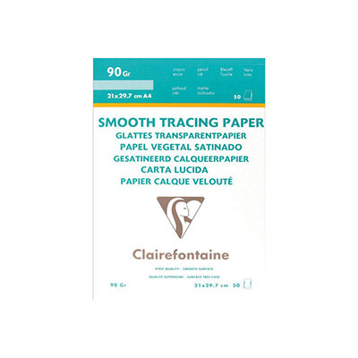Calque bloc colle 50 feuilles A4 90/95 g
