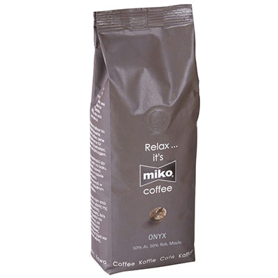 MIKO paquet de 1 kg caf&eacute; moulu ONYX 50% arabica 50% robusta