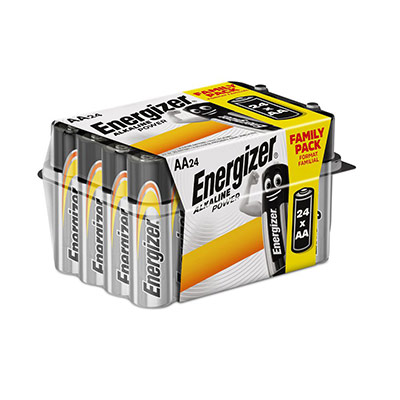 Piles Alcalines Energizer Power AA/LR6, pack de 24 Value Box 