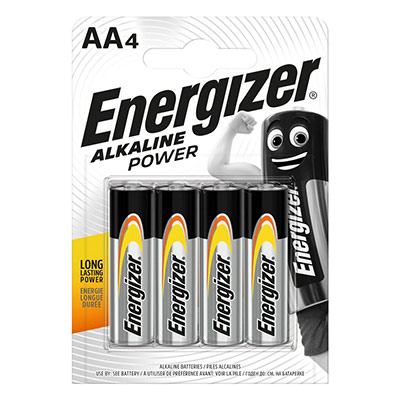 Energizer Pile alcaline AA / LR6 Power - Lot de 4