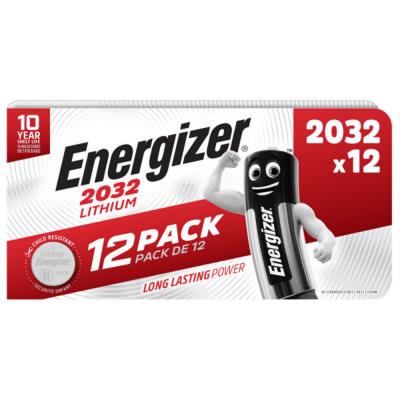 Pile bouton cr 2032 lithium Energizer 240 mAh 3 v 12 pc(s) S640062