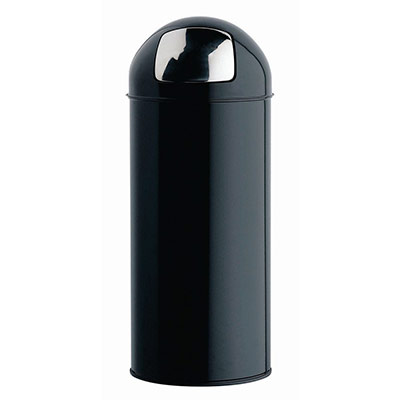 Rossignol 57469 Push Poubelle M&eacute;tal Noir Graphite 45 L 