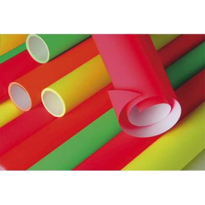 Papier Affiche Fluo Assorti 90g 60x80 - Rouleau De 10