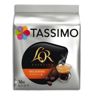 Sachet de 16 dosettes pour Tassimo caf&eacute; L'Or Expresso Delizioso