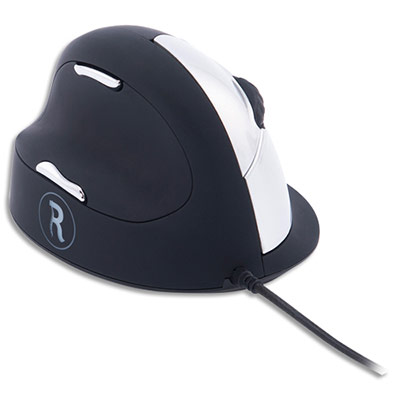 R-Go HE Break - L - souris verticale - ergonomique - pour gauchers - 4 boutons - filaire - USB 