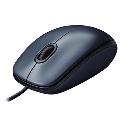 Souris filaire M100 - optique - 3 boutons - USB - noir