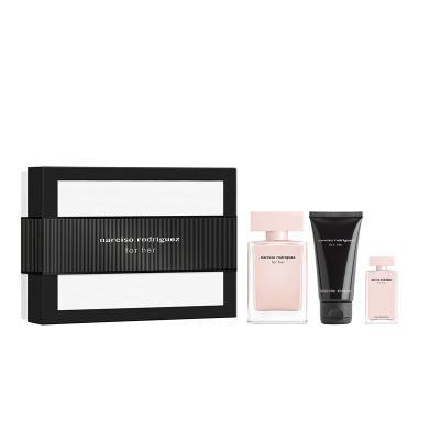 Narciso Rodriguez for her Eau de Parfum + Body Lotion + Eau de Parfum Mini Coffret parfum