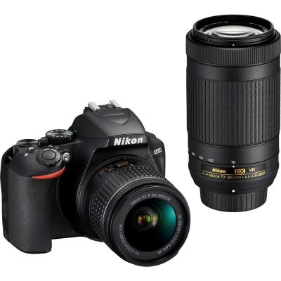 Nikon Appareil photo Reflex D3500+18-55VR+70-300VR+Sac+16Go+Batterie