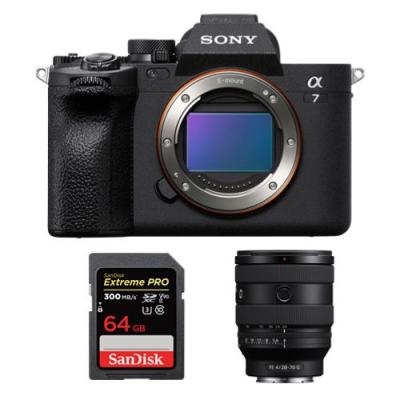 Sony Alpha A7 Mark IV Bo&icirc;tier + FE 20-70mm F4 G + SanDisk 64 Go
