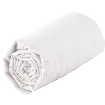 Drap housse en satin de coton - Blanc - 160 x 200 bt 30 cm