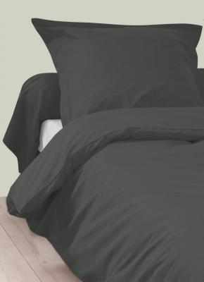 Housse de couette 100% coton anthracite 240x220 cm - Tradilinge