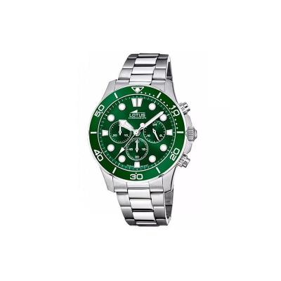 Lotus homme chronographe 18756/2 acier cadran fond vert
