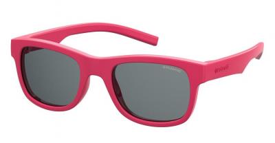 Lunette De Soleil Rectangulaire Polaroid Kids Rose - Xxs