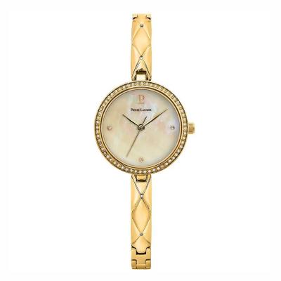 Montre Femme Leia 061K502 Cadran Blanc Bracelet Acier Dor&eacute;