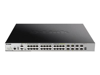 D-Link 28-Port Layer 3 Gigabit PoE Stack Switch (SI)