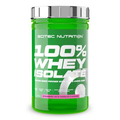 Scitec Nutrition 100% Whey Isolate 700g Fraise Chocolat blanc - Isolat&nbsp;de&nbsp;lactos&eacute;rum
