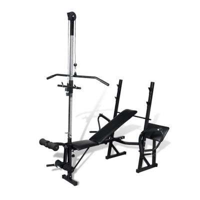 Banc de musculation appareil &agrave; charge guid&eacute;e sport fitness musculation 0702056