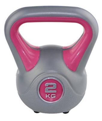 Sveltus kettlebell fit rose/gris 2 kg