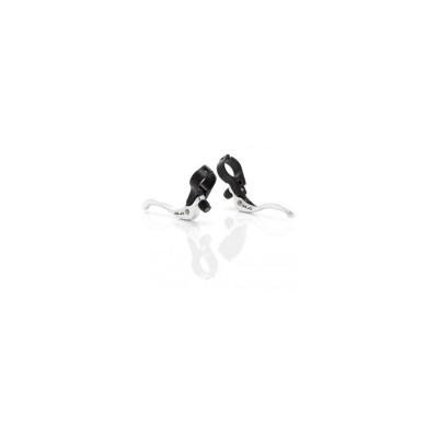 Paire leviers de freins xlc bl r02 cross diametre 31 8mm noir argent