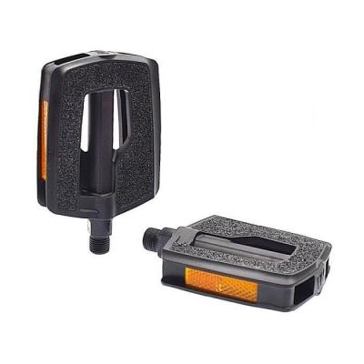 Pedale city resine noir avec inserts super grip 9-16 (paire)