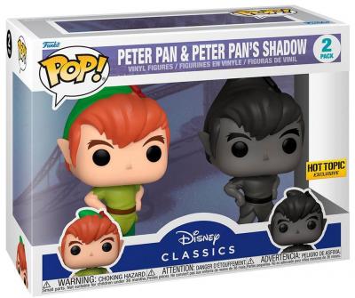 Funko Pop Disney Peter Pan And Peter Pans Shadow Exclusive Clair