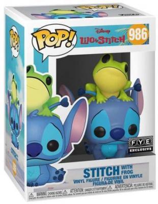 Figurine Funko Pop - Lilo Et Stitch [Disney] N&deg;986 - Stitch Avec Grenouille (51795)