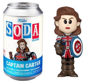 Figurines Pop Funko WHAT IF - POP Soda - Captain Carter avec Chase (M)
