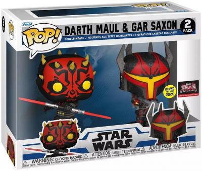 Funko Pop Star Wars Clonewars Darth Maul Gar Saxon Multicolore