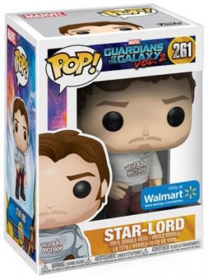 Figurine marvel guardians of the galaxy vol 2 - star-lord shirt yeah baby exclu pop 10cm