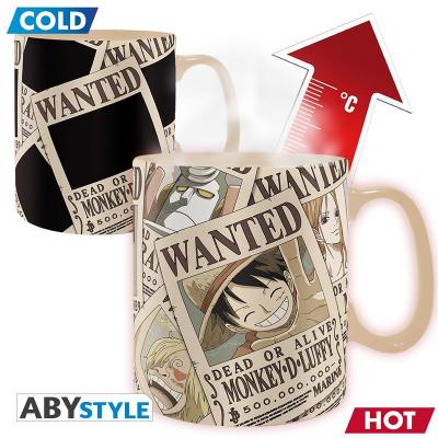 Abystyle Mug Thermor&eacute;actif Wanted - One Piece- - Mugs et tasses