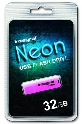 Cl&eacute; USB INTEGRAL NEON ROSE 32 GB 