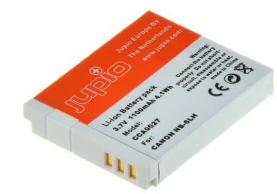 Jupio NB-6LH Batterie 1100 mAh pour Appareil Photo Noir