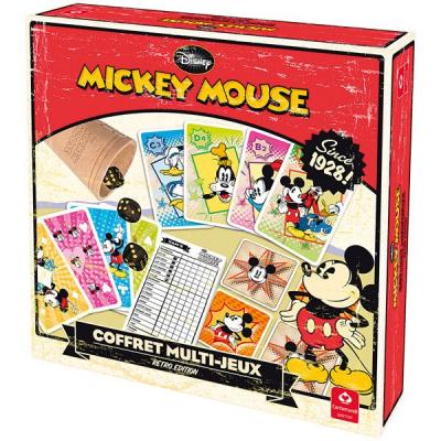 CARTAMUNDI Coffret Multi Jeux Mickey R&eacute;tro