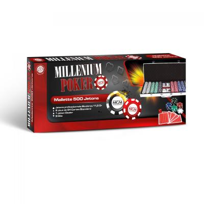 Mallette alu poker 500 jetons 56 x 23 cm