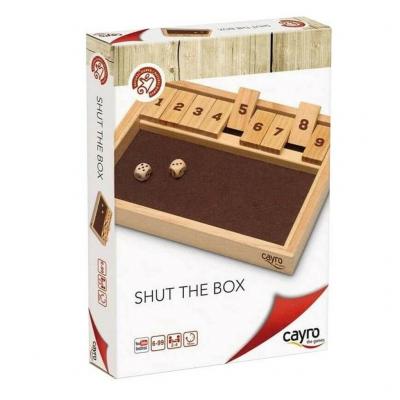 Cayro Shut The Box Board Game Dor&eacute;