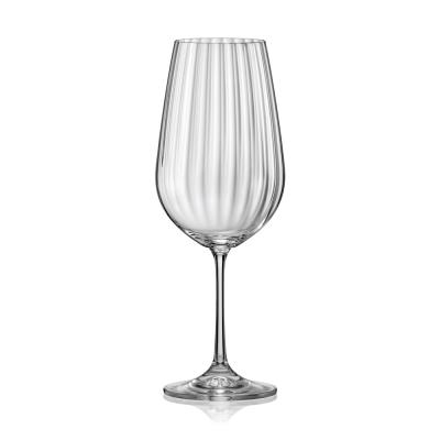 Bo&icirc;te de 6 verres &agrave; pied Waterfall 55 cl - - Transparent - Cristallin